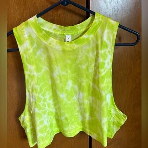 Lululemon All Yours tie dye tank top crop top muscle tee size 6- never worn